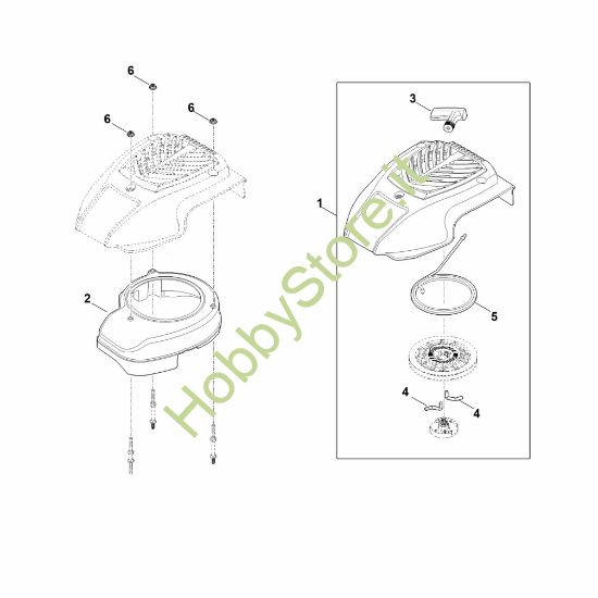 Picture of K - Sistema di avviamento e scatola filtro aria EVC 200.0 (EVC200-0001)